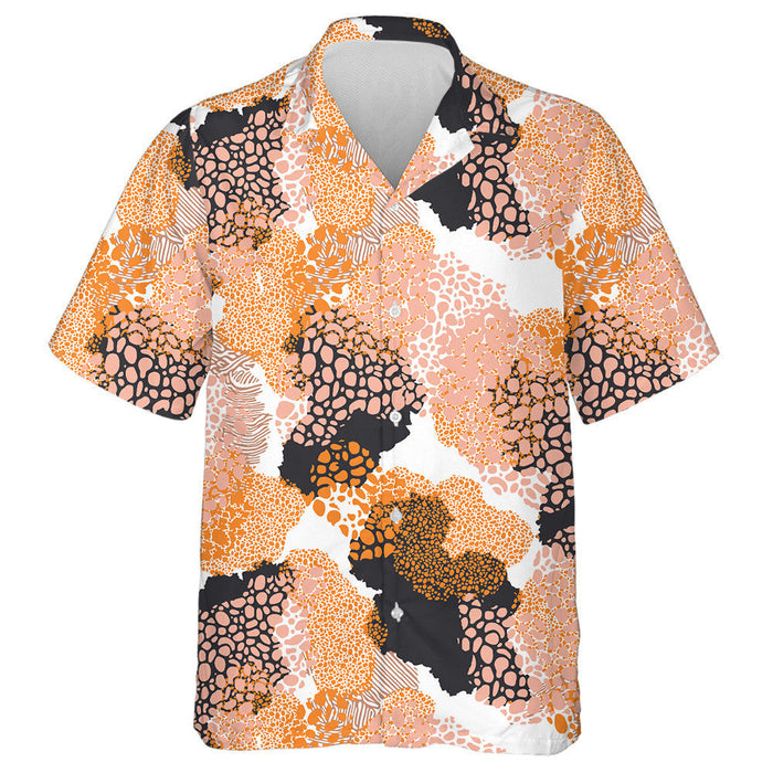 Abstract With Animal Skin Motifs Leopard Camouflage Hawaiian Shirt, Hawaiian Shirt Gift, Christmas Gift