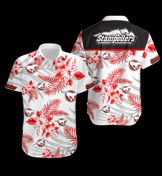 Calgary Stampeders Hawaiian Shirt_ Hawaiian Shirts -Hawaiian Shirt Gift, Christmas Gift