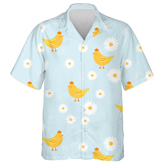 Sicíní Beaga Agus Bláth na Nóiníní ar Chúlra Gorm Léine Haváí, Bronntanas Léine Haváís, Bronntanas Nollag