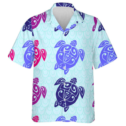Sea Turtle In The Maori Style Hawaiian Shirt,Hawaiian Shirt Gift, Christmas Gift