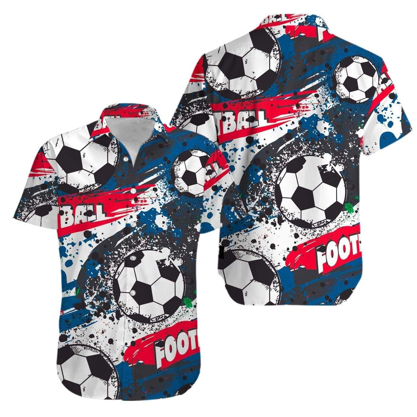Collection Of Soccer And Football Design Hawaiian Shirt, Hawaiian For Gift