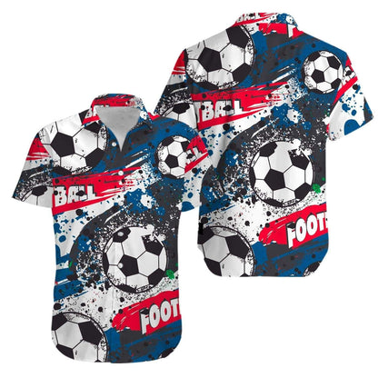 Collection Of Soccer And Football Design Hawaiian Shirt, Hawaiian For Gift