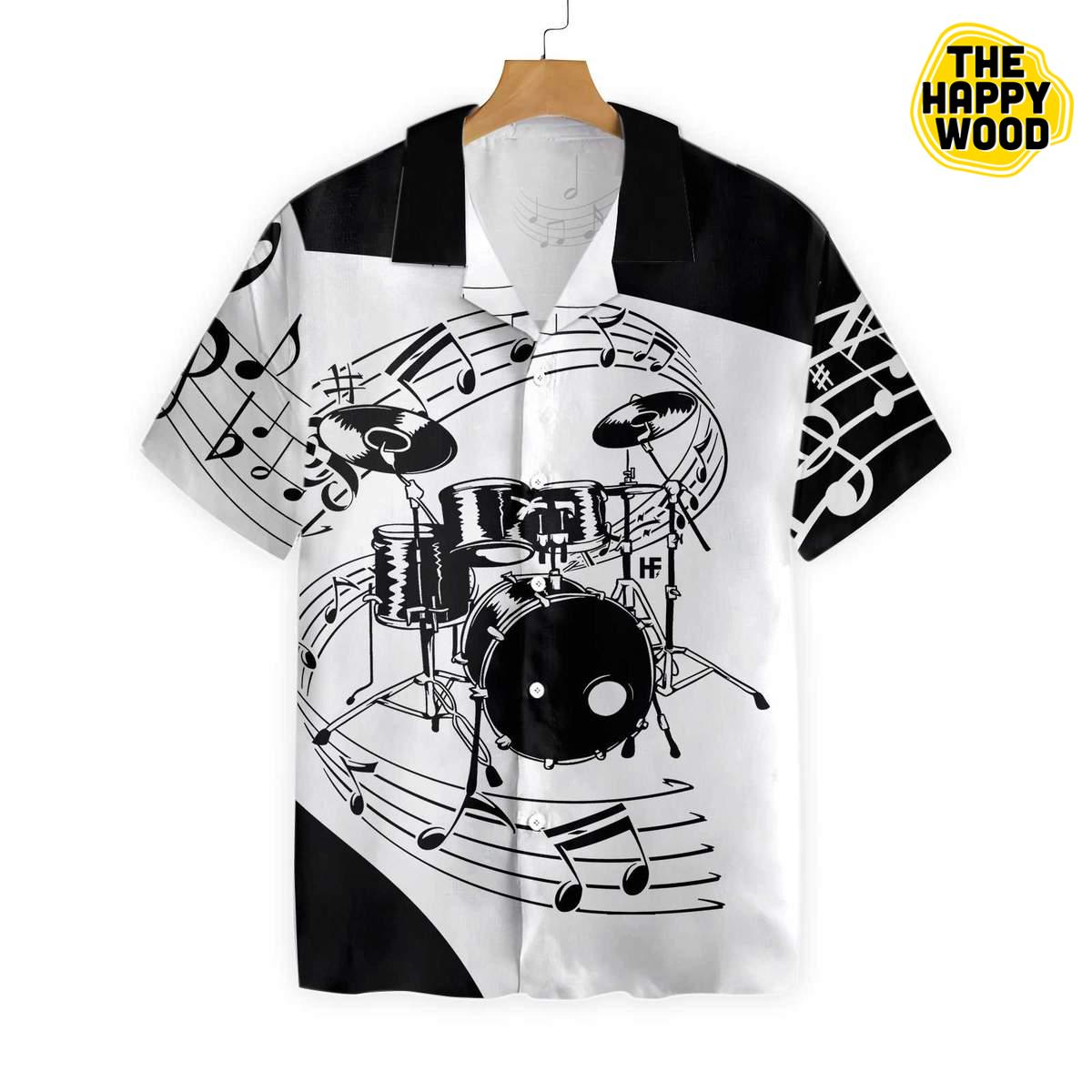Drums For Music Hawaiian Hawaii Shirt_Hawaiian Shirt Gift, Christmas Gift