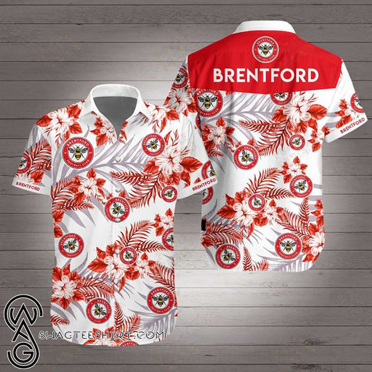 Brentford Football Club Hawaiian Shirt,Hawaiian Shirt Gift, Christmas Gift
