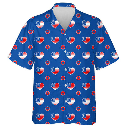 Grá Mór Do Mheiriceá le Cruthanna Croí Agus Réaltaí Léine Haváís, Bronntanas Léine Haváíais, Bronntanas Nollag