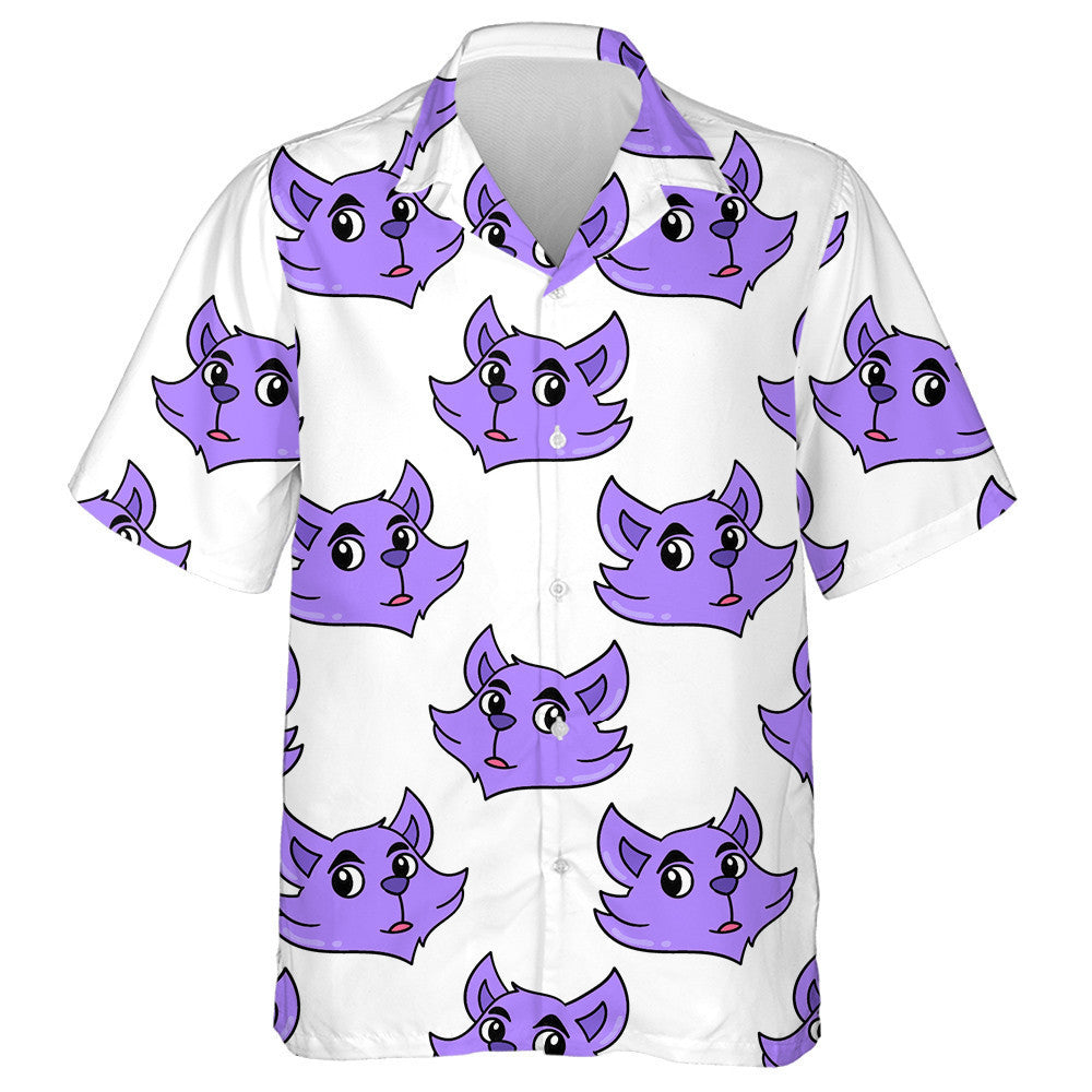 Shocked Wolf Face Great For Summer Vintage Hawaiian Shirt, Hawaiian Shirt Gift, Christmas Gift