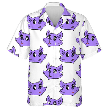 Shocked Wolf Face Great For Summer Vintage Hawaiian Shirt, Hawaiian Shirt Gift, Christmas Gift