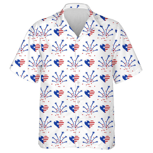 Tinte Ealaíne Agus Croí I nDathanna Bratach Náisiúnta Mheiriceá Léine Haváíais, Bronntanas Léine Haváíais, Bronntanas Nollag