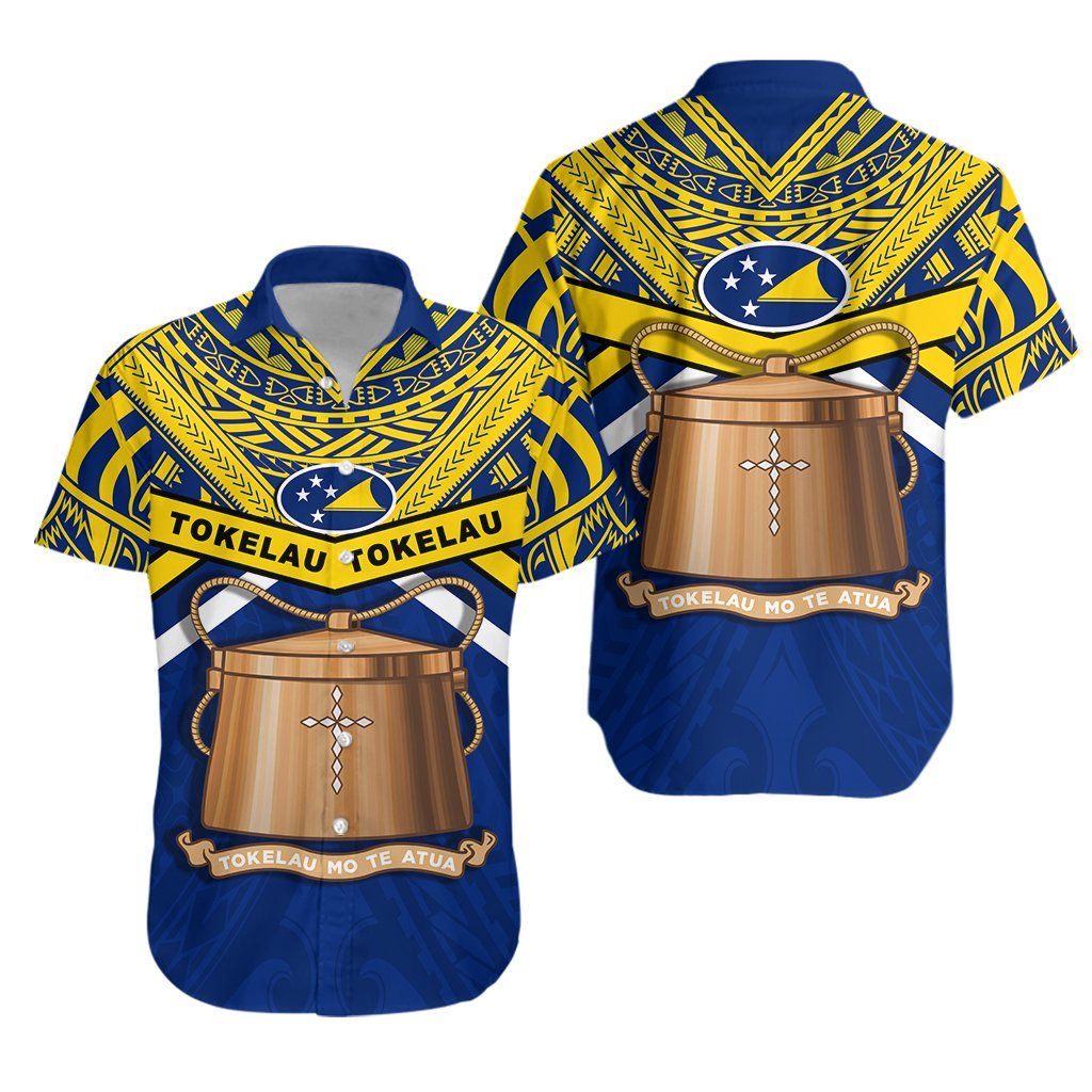 Leagan Aloha Shirt Haváís Tokelau Rugbaí K13 Muinchille Gearr Trá Shorts Haváís, Bronntanas Léine Haváíais, Bronntanas Nollag