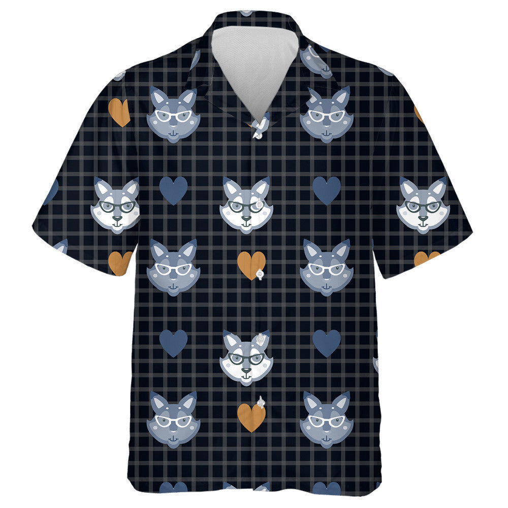 Hipster Le Mac Tíre i Gloiní Ar Sheiceáil Cúlra Dubh Léine Haváís, Bronntanas Léine Haváíais, Bronntanas Nollag