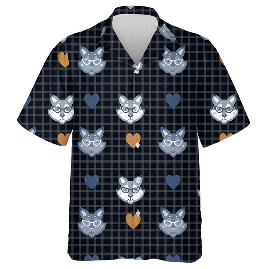 Hipster Le Mac Tíre i Gloiní Ar Sheiceáil Cúlra Dubh Léine Haváís, Bronntanas Léine Haváíais, Bronntanas Nollag