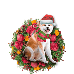 Akita Christmas Ornament, Christmas Ornament Gift, Christmas Gift, Christmas Decoration