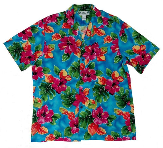 Hibiscus Watercolor Hawaiian Shirt, Hawaiian Shirt Gift, Christmas Gift