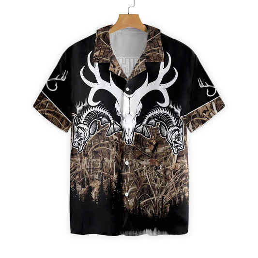 Hunting Design Hawaiian Shirt Fishing Solve All My Problems, Hawaiian Shirt Gift, Christmas Gift