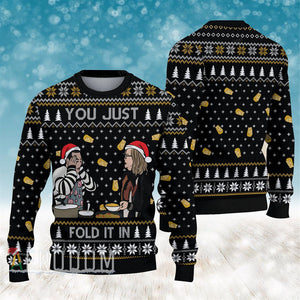 Schitts Creek You Just Fold It In Ugly Christmas Sweater, Christmas Ugly Sweater,Christmas Gift,Gift Christmas 2022