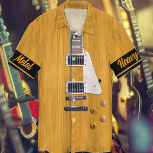 Electric Guitar2 3D All Over Printed Hawaiian Shirt,Hawaiian Shirt Gift, Christmas Gift