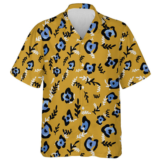 Ainmhithe Fiáine Abstract Cruthanna Craiceann Liopard Agus Duilleoga Léine Haváís, Bronntanas Léine Haváís, Bronntanas Nollag