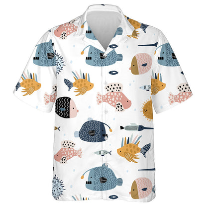 Patrún Cartúin Sea World Le Éisc Chruthaitheacha Agus Dathúla Léine Haváís, Bronntanas Léine Haváíais, Bronntanas Nollag