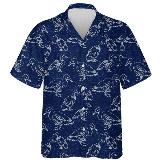 Lacha Cartún Retro Lámhdhéanta Ag Siúl in aice le Léine Haváís an Locháin, Bronntanas Léine Haváís, Bronntanas Nollag