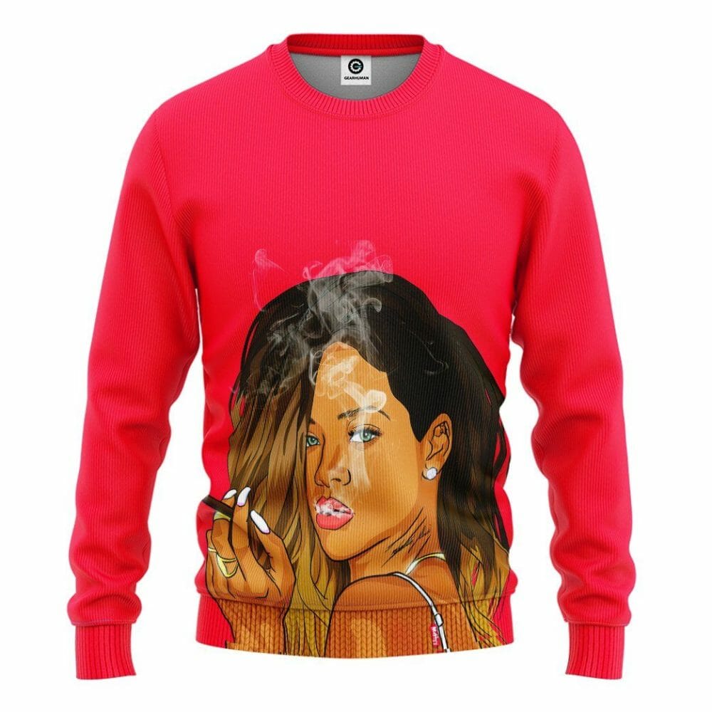 Éadaí Cochaillín Tléine Saincheaptha 3D Rihanna