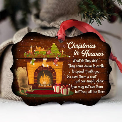 Beautiful Christmas Aluminium Ornament - Save Them A Seat, Christmas Ornament Gift, Christmas Gift, Christmas Decoration
