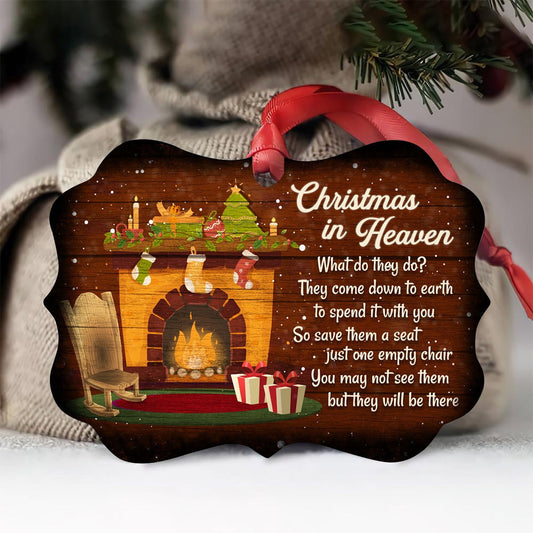 Beautiful Christmas Aluminium Ornament - Save Them A Seat, Christmas Ornament Gift, Christmas Gift, Christmas Decoration