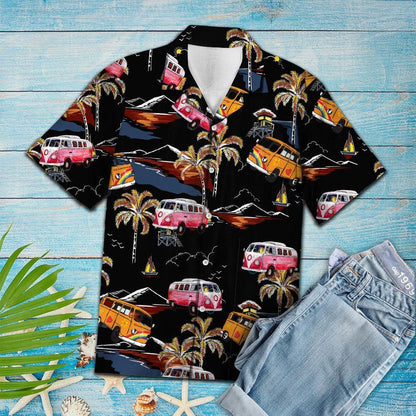Léine Aloha Gluaisteán Tropical Hippie Haváis Aloha Shirt Shorts Haváís Trá Muinchille Gearr, Bronntanas Léine Haváís, Bronntanas Nollag