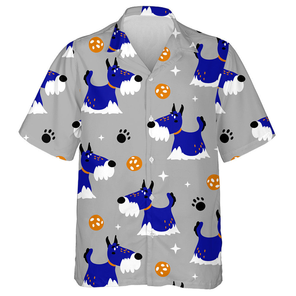 Cartoon Cute Dog Characters And Elements Hawaiian Shirt, Hawaiian For Gift