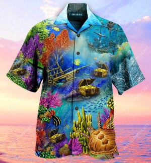 Amazing Aquarium Unisex Hawaiian Shirt, Hawaiian Shirt Christmas Gift