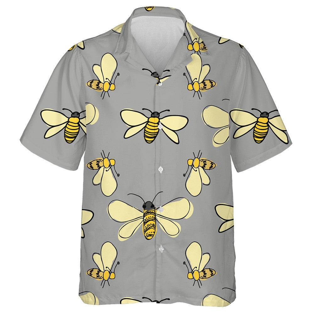 Beacha Gile Nádúrtha Samhraidh ag Eitilt Timpeall Ar Léine Haváí Liath, Bronntanas Léine Haváíais, Bronntanas Nollag