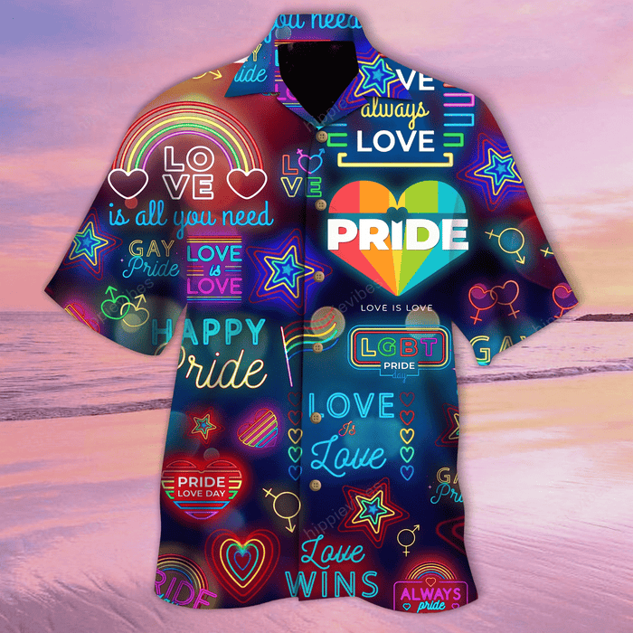 Love Has No Gender Gift For Lgbt Guys Design Hawaiian Shirt, Hawaiian Shirt Gift, Christmas Gift