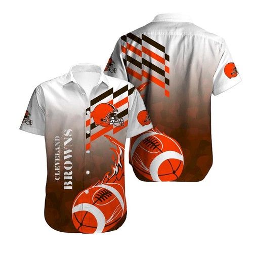 Cleveland Browns Hawaiian Shirt_Hawaiian Shirt Gift, Christmas Gift