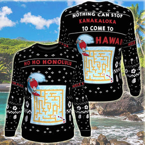 Hawaii Maze Game 3D All Over Print Print Ugly Christmas Sweater Hoodie All Over Printed,Christmas Ugly Sweater,Christmas Gift,Gift Christmas 2022