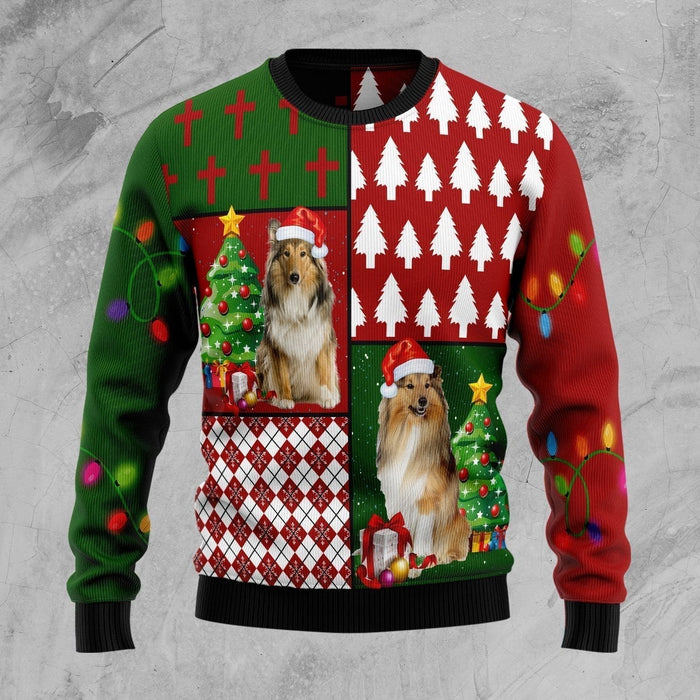 Collie Hohoho Ugly Christmas Sweater,Christmas Ugly Sweater,Christmas Gift,Gift Christmas 2022