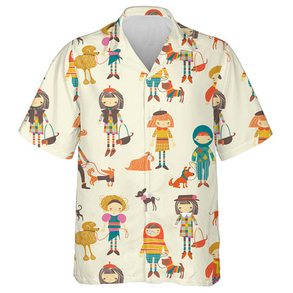 Cailíní Agus Buachaillí Le Madraí Ar Léine Donn Haváí, Bronntanas Léine Haváise, Bronntanas Nollag