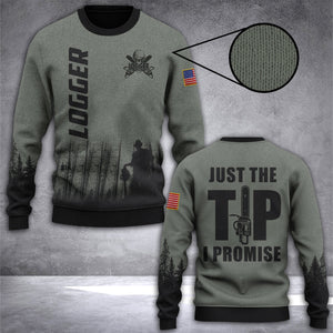 Logger Just The Tip I Promise Ugly Christmas Sweater, Christmas Ugly Sweater,Christmas Gift,Gift Christmas 2022