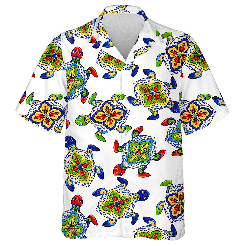 Mexican With Turtles Ethnic Folk Ornament Hawaiian Shirt,Hawaiian Shirt Gift, Christmas Gift