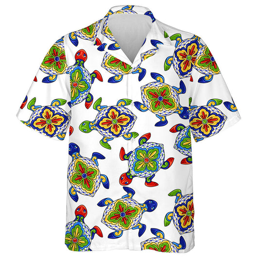 Mexican With Turtles Ethnic Folk Ornament Hawaiian Shirt,Hawaiian Shirt Gift, Christmas Gift