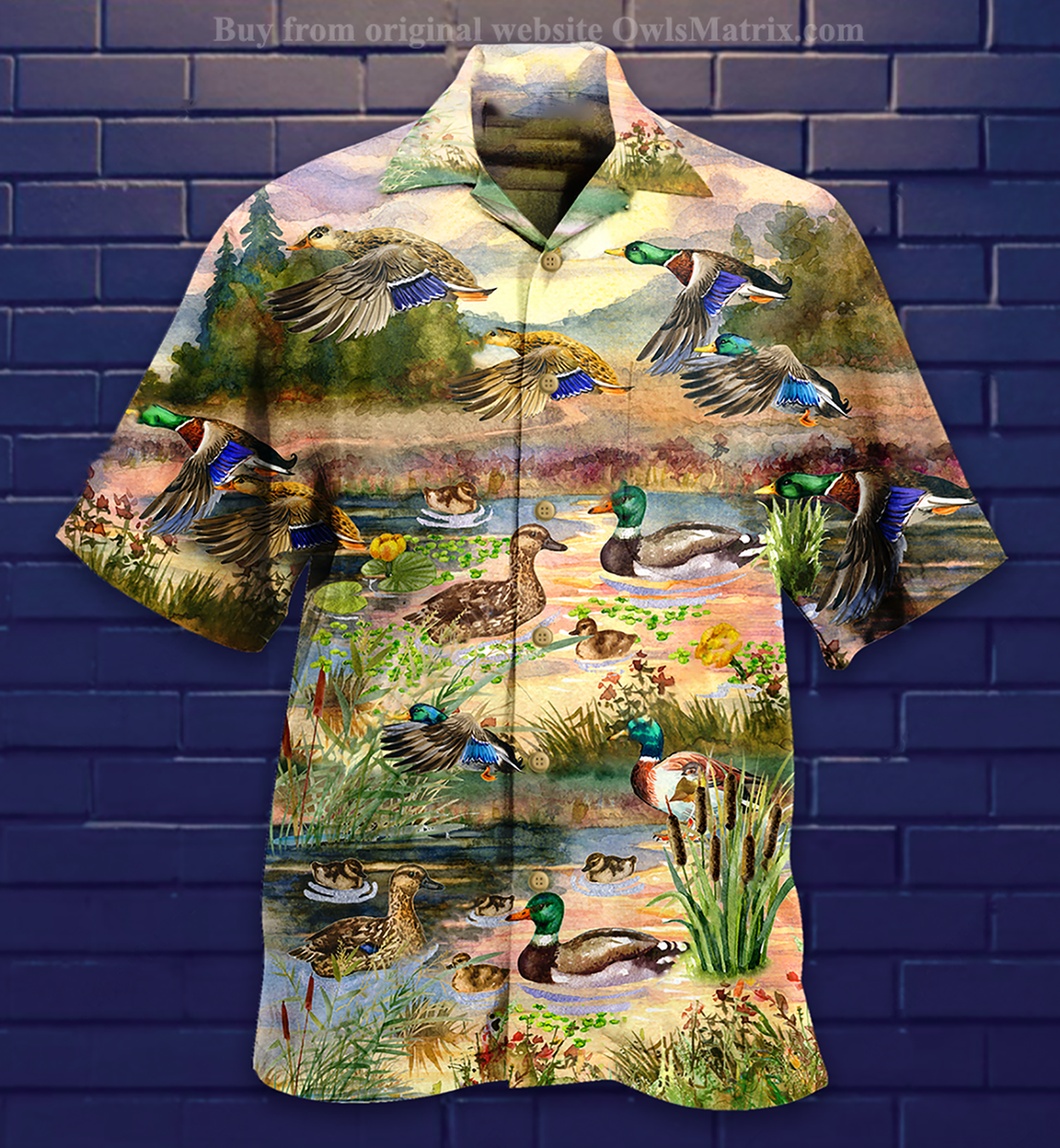 Ducks Love Sky - Hawaiian Shirt_Hawaiian Shirt Gift, Christmas Gift