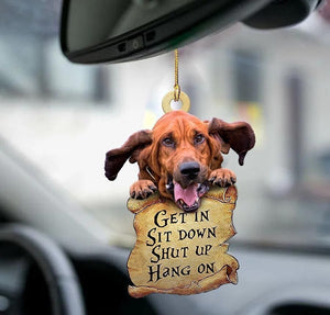 Bloodhound Get in Sit down 2 sides Ornament, Christmas Ornament Gift, Christmas Gift, Christmas Decoration