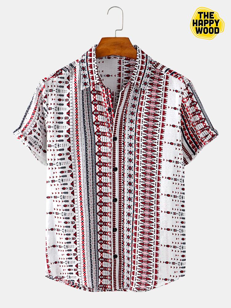 Ethnic Print Hawaiian Hawaii Shirt_Hawaiian Shirt Gift, Christmas Gift