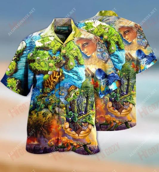 Cosaint an Chomhshaoil ​​Léine Gearr Muinchille Gearr Léinte T Aigéan Haváis Léinte Haváís is Fearr, Bronntanas Léine Haváís, Bronntanas Nollag