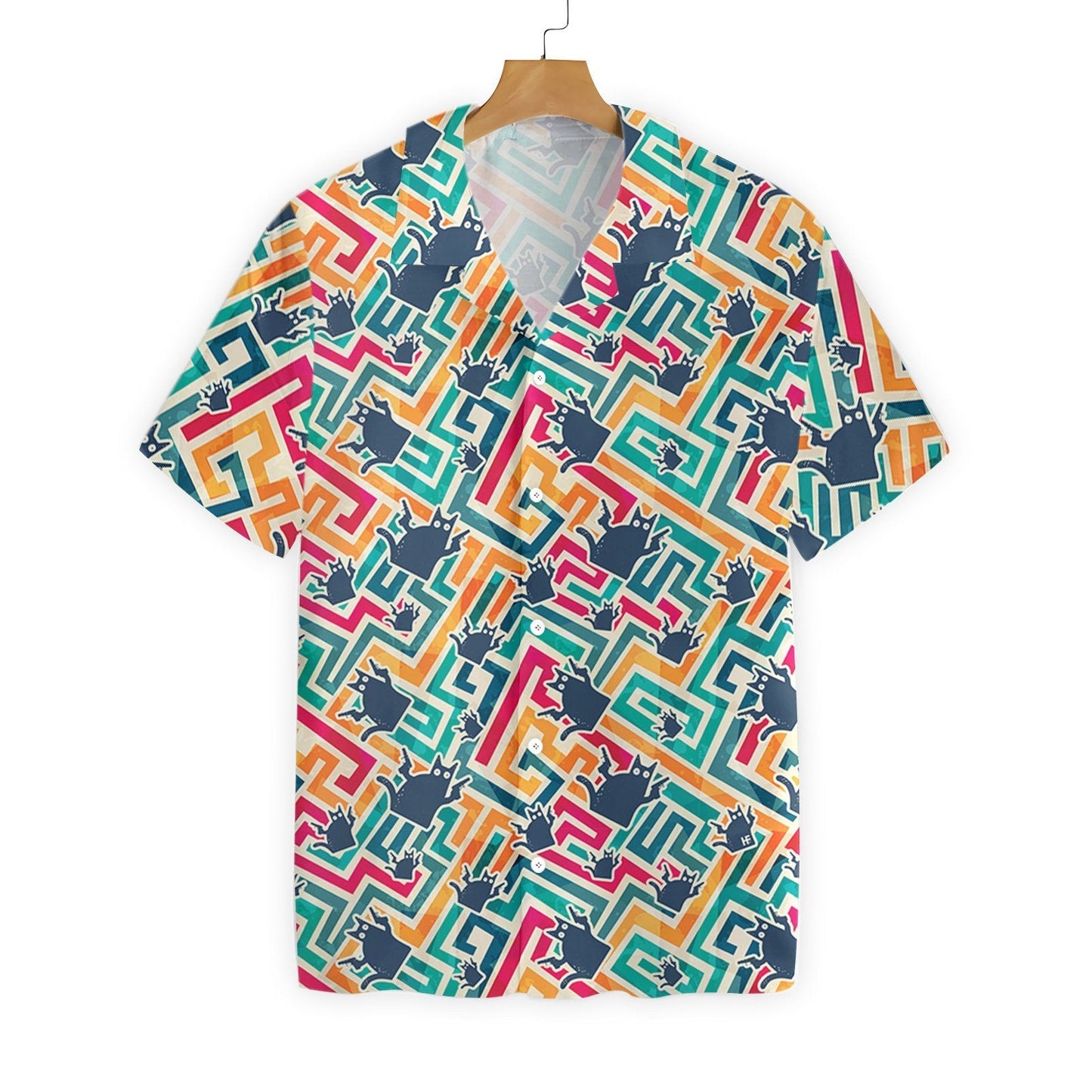 Cat I Patrún Maze ildaite Dearadh Álainn Léine Haváís, Bronntanas Léine Haváís, Bronntanas Nollag