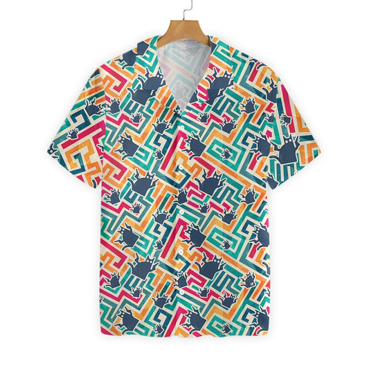 Cat I Patrún Maze ildaite Dearadh Álainn Léine Haváís, Bronntanas Léine Haváís, Bronntanas Nollag