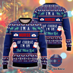 Santa Claus I Am A Nurse Ugly Christmas Sweater, Christmas Ugly Sweater,Christmas Gift,Gift Christmas 2022