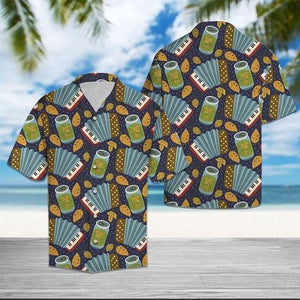 Accordion Beer Hawaiian Shirt Summer, Hawaiian Shirt Gift, Christmas Gift