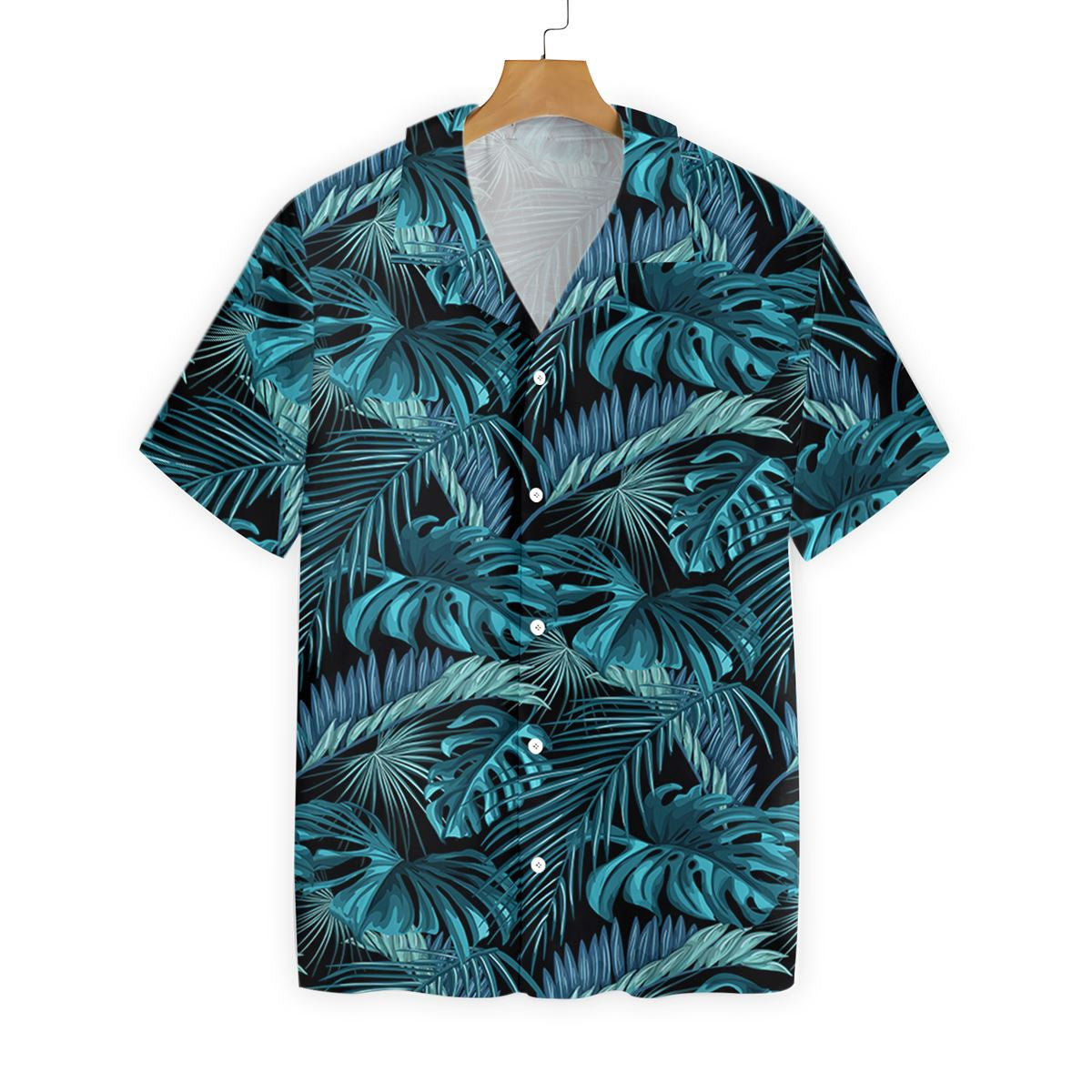 Tropical Jungle Diversity Black Design Hawaiian Shirt,Hawaiian Shirt Gift, Christmas Gift