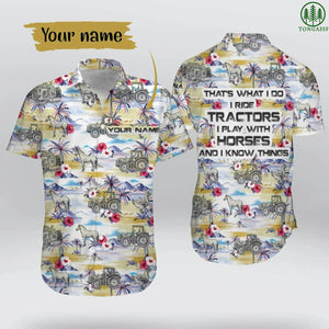 Custom Name Farmer Hawaiian Shirt, Hwaiian For Gift
