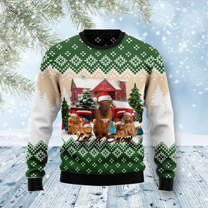 Dogue-De Bordeaux Dog Let It Snow Ugly Christmas Sweater, Christmas Gift, Gift Christmas 2024