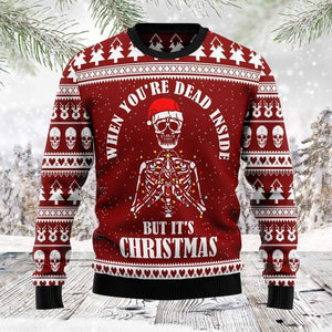 Christmas Skull Ugly Christmas Sweater, Christmas Ugly Sweater,Christmas Gift,Gift Christmas 2022